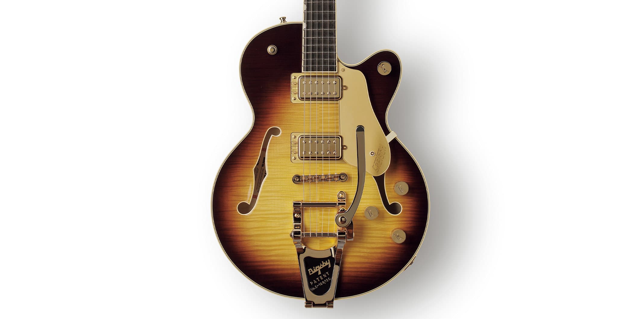 GRETSCH ／ BROADKASTER JR. LX FIGURED CENTER BLOCK ~ 강력함과 모던함을 겸비한 플래그십의 차세대 세미 할로우